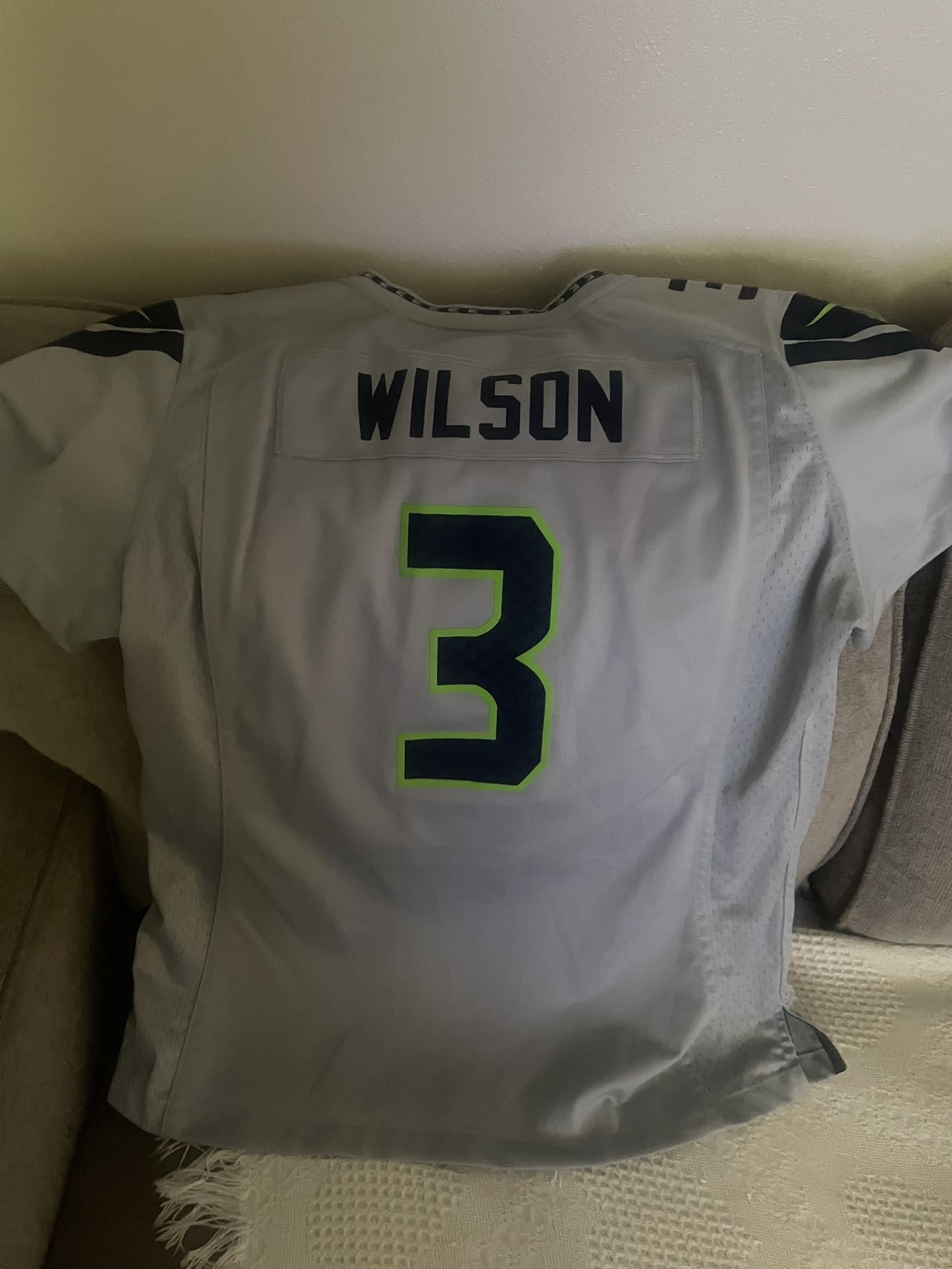 Seahawks Gray Jersey Size Large