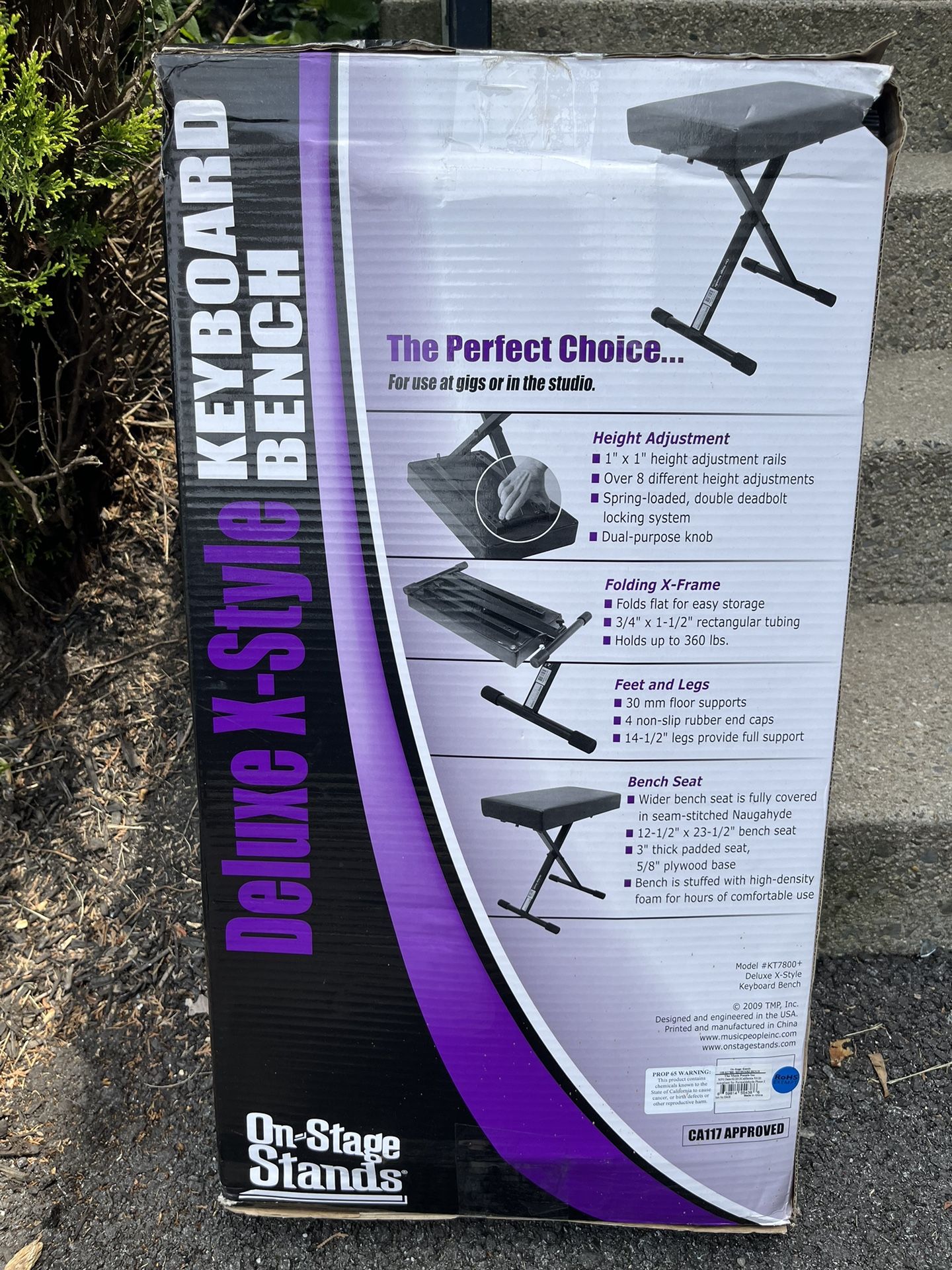 Deluxe X-style Keyboard Bench