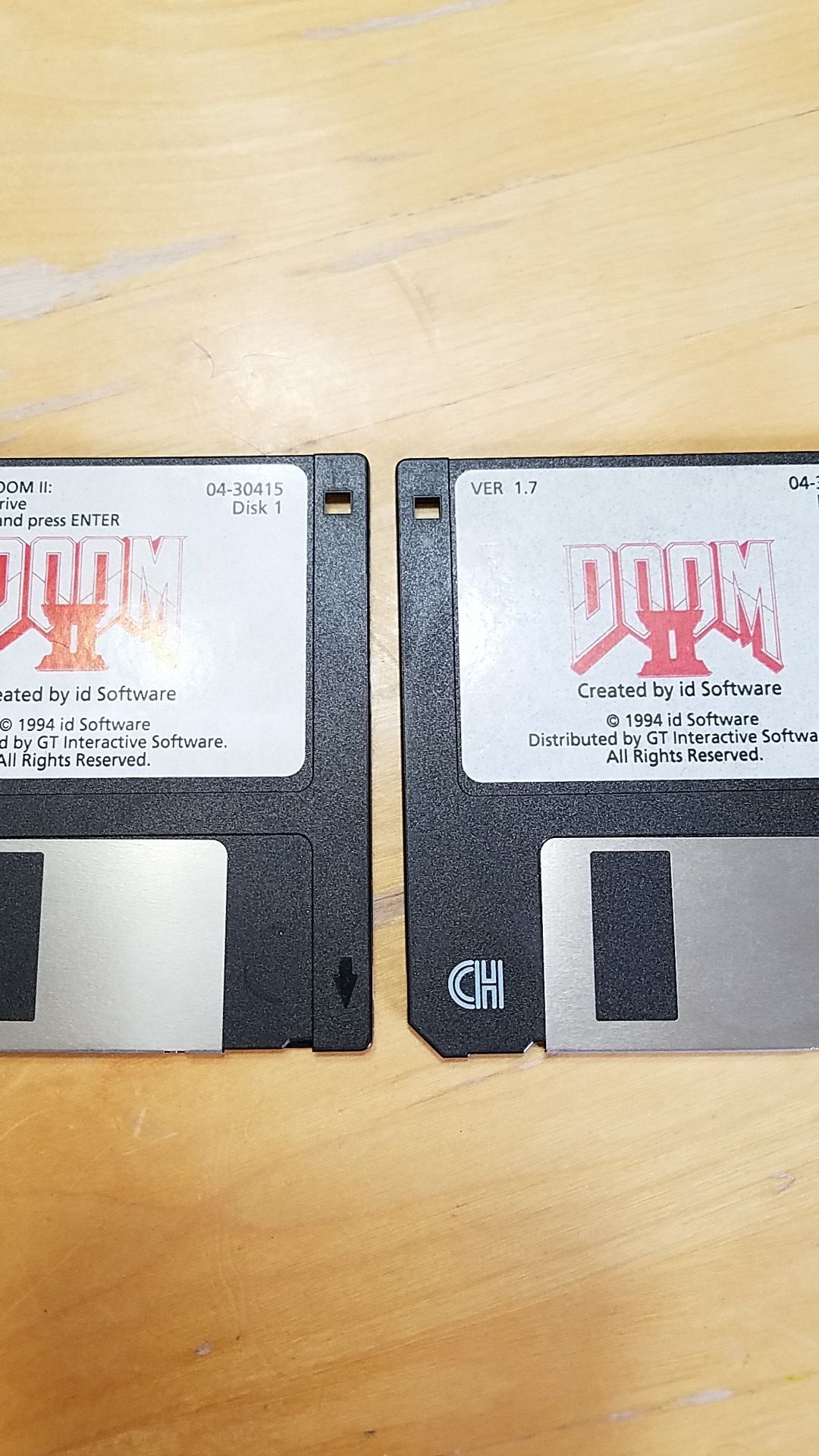 Original DOOM 2 3.5 floppy disks