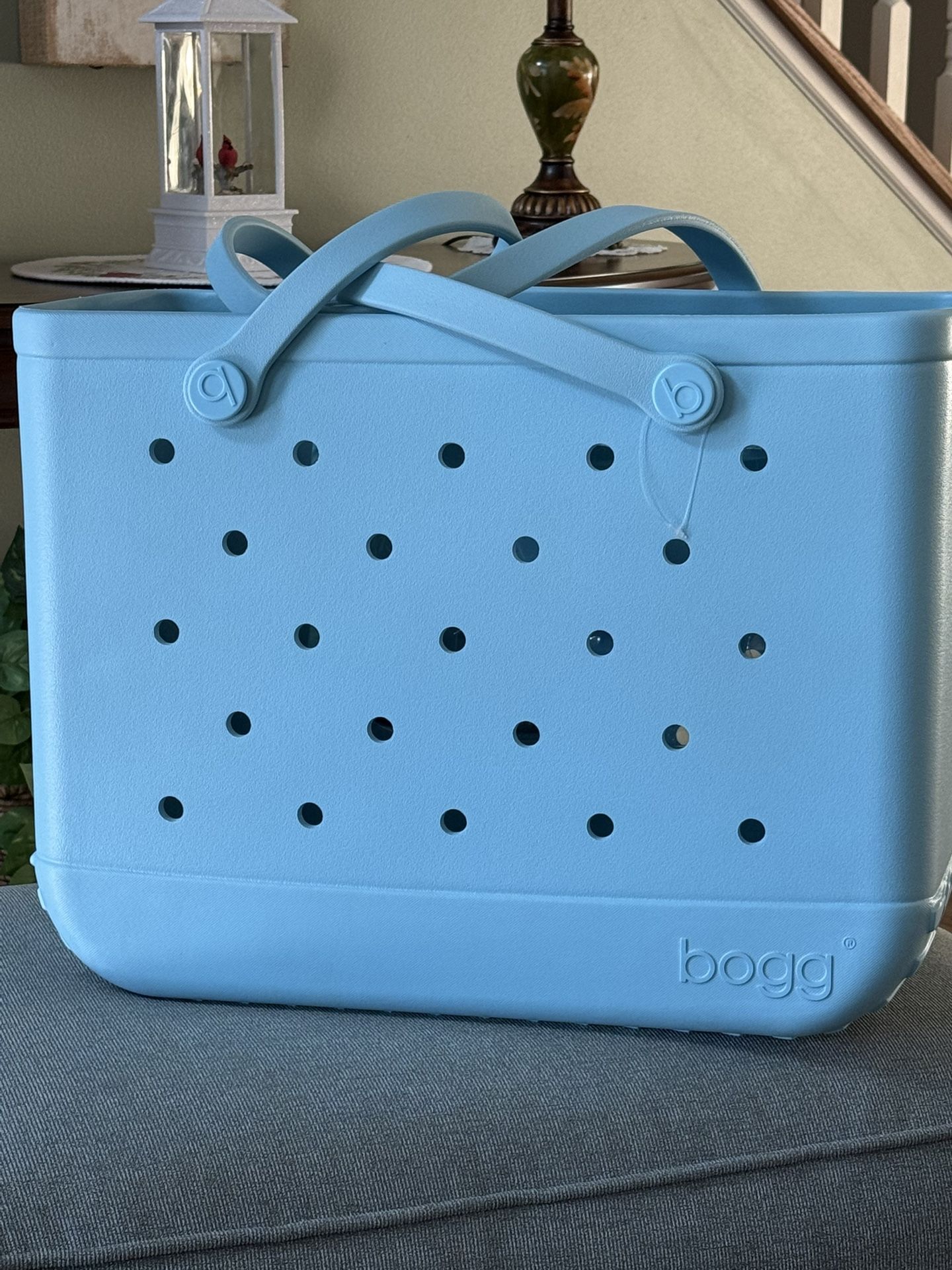 New! Large BOGG Beach Bag Light Blue
