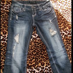 Low rise bootcut jeans