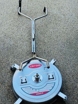 WOJET 20'' Commercial Pressure Washer Surface Cleaner with Wheels 4500PSI Stainless Steel Power Washer Attachment Patio Concrete the hose is missing