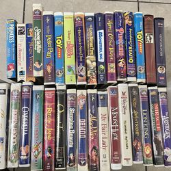 Old school collection of vhs tapes