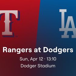 Dodger Tickets today 4/12