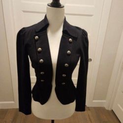 Women's Black Jacket- Forever 21- Size Xs- Price Reduced!