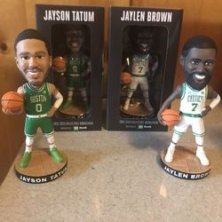 Jayson Tatum and Jaylen Brown 2020 SGA Bobbleheads