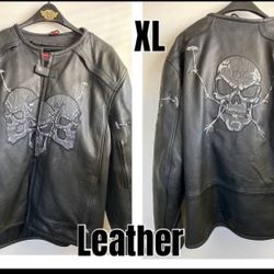 Authentic Harley-Davidson Leather Jacket (XL) 🏍️