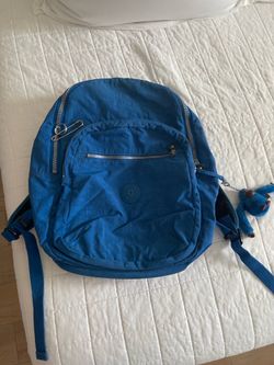 Kipling Blue Seoul Backpack – Excellent Condition