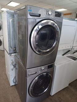 KENMORE GRAY FRONT LOAD WASHER AND ELECTRIC DRYER SET