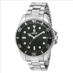 Montres Prestige X Invicta Men's 42mm Black Dial Steel Band Diver Watch MPW-0080
