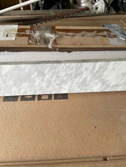 New Carrara marble 61 inch long backsplash