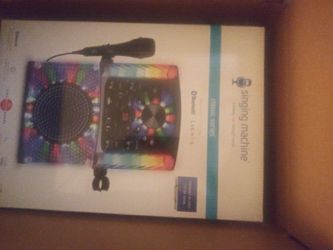 Singing machine karaoke machine with bluetooth and cd player