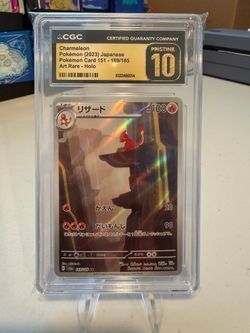 CGC Pristine 10 Charmeleon 169/165 151 Japanese Slab