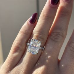 Brand New 7.36 F VS2 Lab Grown Diamond Engagement Ring