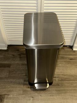 Qualiazero Stainless Steel Trash Can (11" x 17" x 24") – Missing Inner Bucket