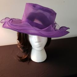 Purple Women's Derby/Church Hat