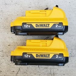 Dewalt 12v Batteries 2.0 Brand New Price For Both