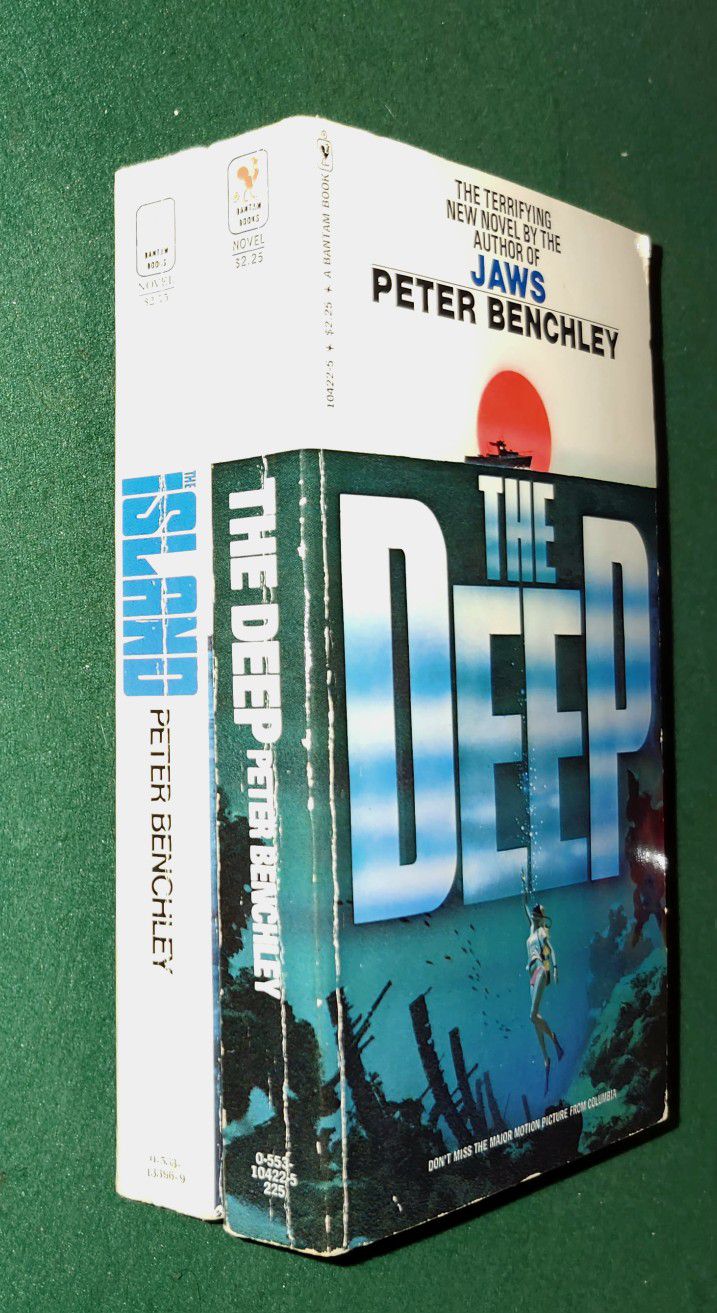 Vintage Peter Benchley Book Lot The Deep And The Island