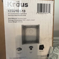 Kraus Undermount Single Bowl Kitchen Sink 