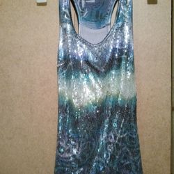 Body Central Blue/Sequin Sz Sm $10 MPU