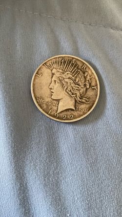 Peace Dollar Silver USA 1922 Black Ton