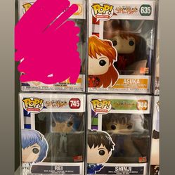 Evangelion Funko Pops Set Of 3