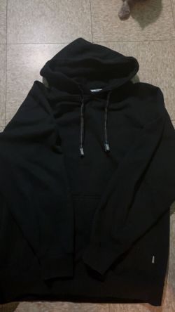 black pro club hoodie size L