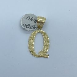 New Gold Letter Pendant
