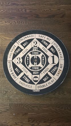 Vintage Sportcraft Reversible Dart Board / Baseball Game Board