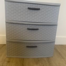 3 Drawer Weave Storage Tower