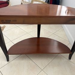 Vintage Ethan Allen Demilune Console