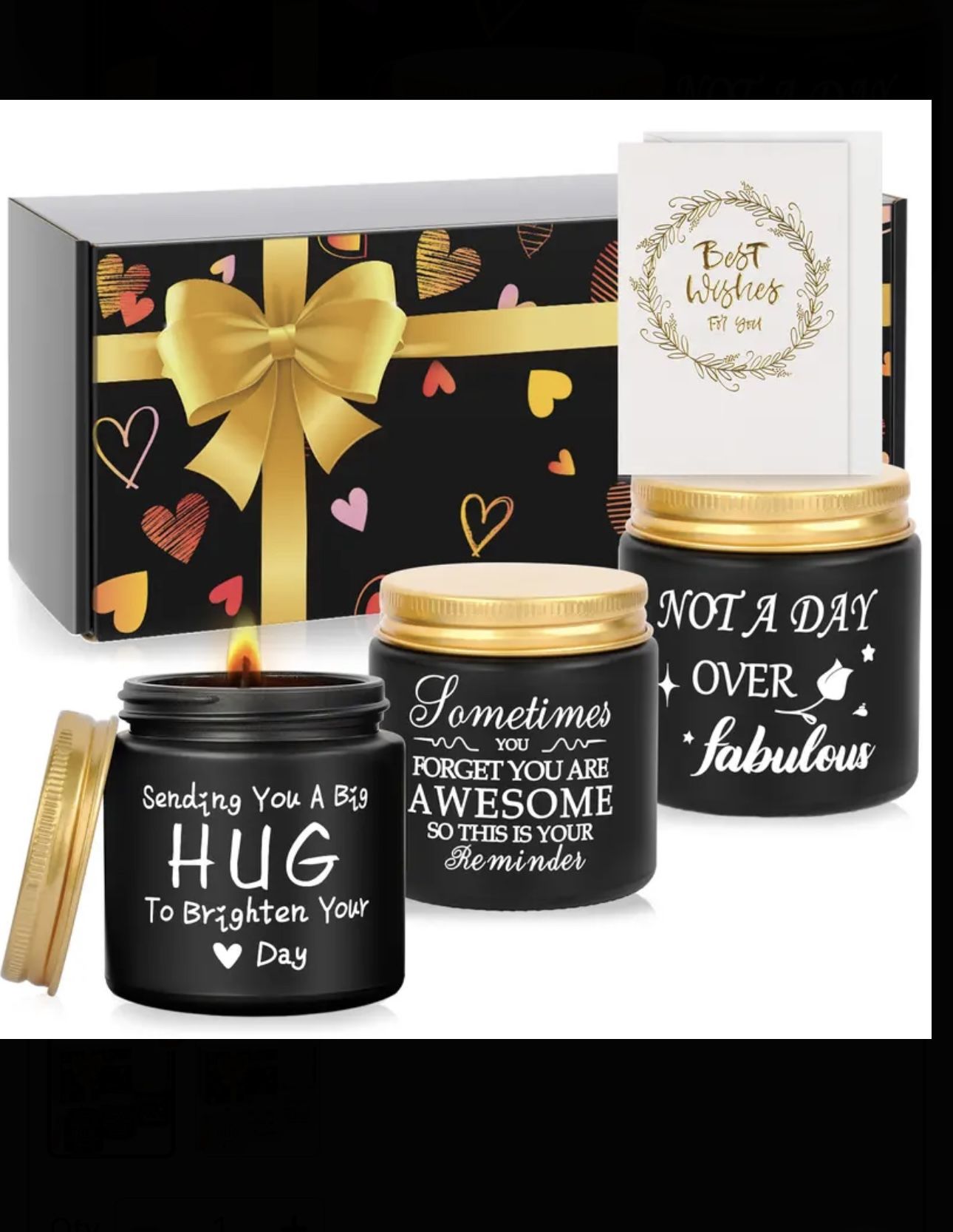 Scented Candle Set for Women,Soy Wax Aromatherapy Candle Gift Set - Contains rose, lavender and gardenia scents, perfect for Mother's Day, Birthday, V