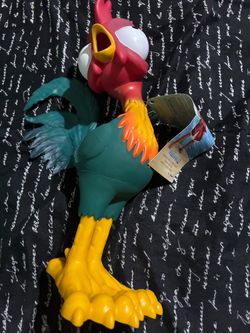 Disney's Moana 2 Squeeze and Scream Hei Hei 12 inch Tall Rooster Plush Toy Makes Sound