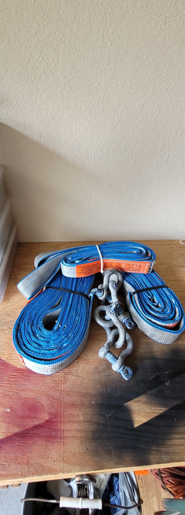 LIFT-QLMOST NEW ALL TUFF EDGE SLINGS & SHACKELS