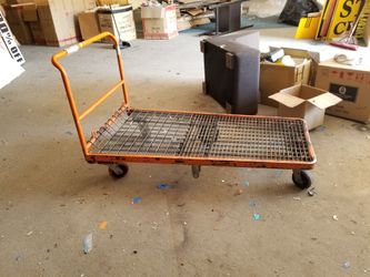 platform push cart dolly hand truck warehouse