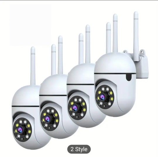 2K HD 2pcs Wireless Security Camera - 355° Pan & Tilt