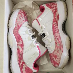 Jordan 11 Low Pink Snakeskin