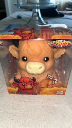 Highland cow squishy squeeze toy