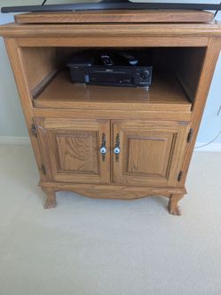 Oak TV Console
