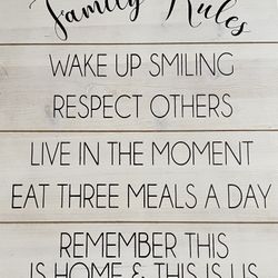 Wall Wooden Plaque  Decor