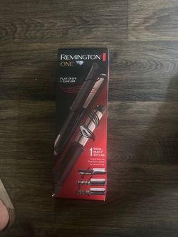 Flat iron and curling iron in one