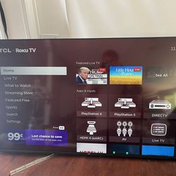 50 Inch 4k Roku Smart Tv TCL