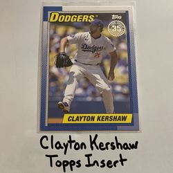 Clayton Kershaw Los Angeles Dodgers All-Star Pitcher Topps Short Print Insert Card. 