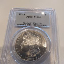 1882s Morgan Silver Dollar 