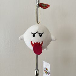 Super Nintendo World Mario Bros Boo Plush Keychain