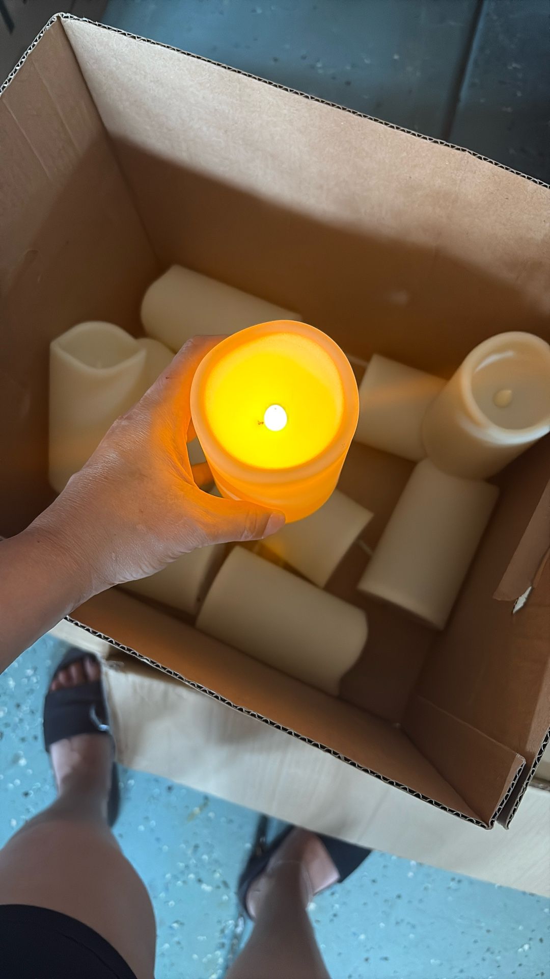 Outdoor Waterproof Flameless Candles Battery