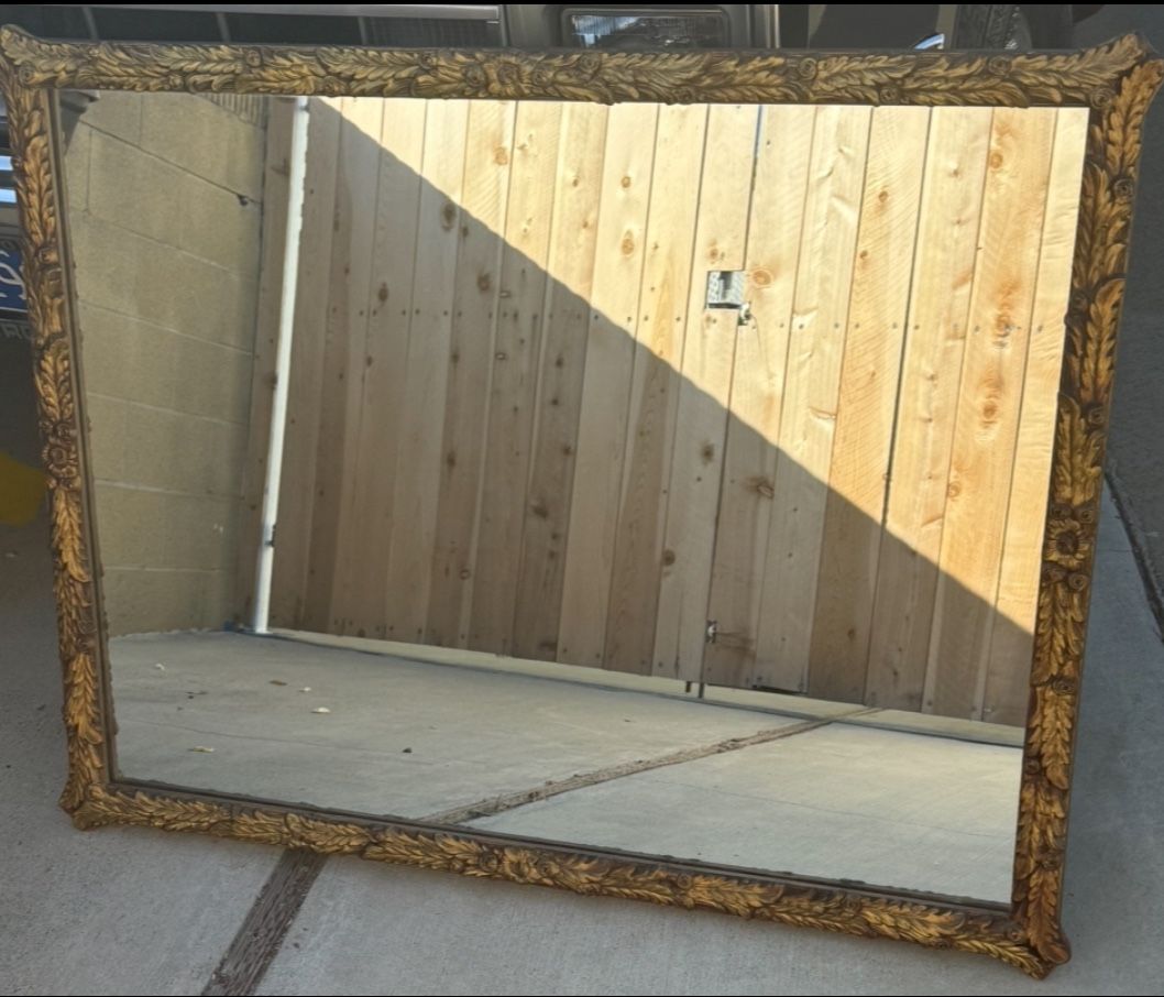 Antique mirror Approx 42.5 w/32.5 t