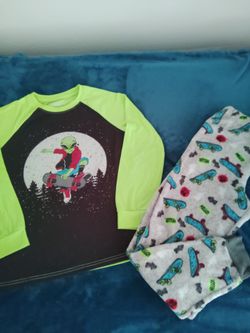 Glow in the dark alien pajamas