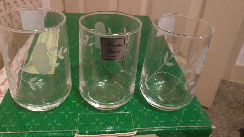 Princess house juice glasses