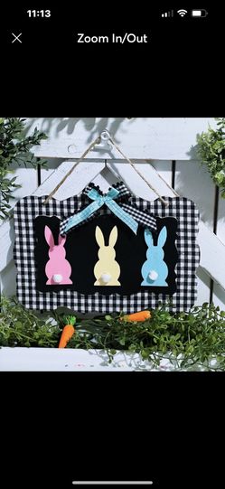 Farmhouse Peep Bunny Sign 